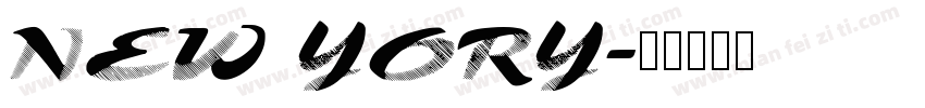 NEW YORY字体转换
